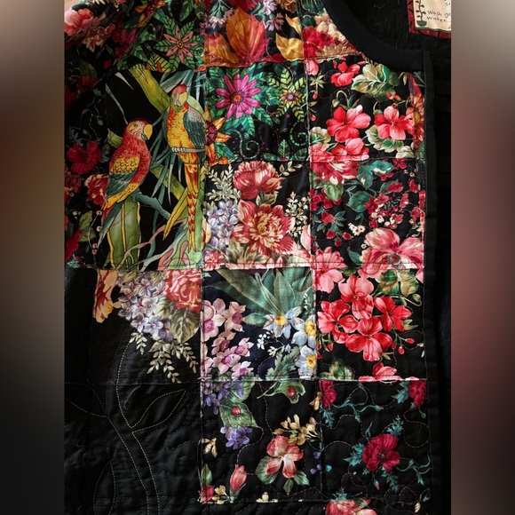 Quilted Boho Style Handmade Jacket, Medium, EUC No Flaws of any Kind - Picture 4 of 7